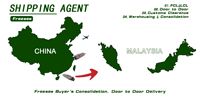 Agent de transit maritime Malaisie Expédition DDU Service de messagerie Shanghai Singapour Kuala Lumpur Putrajaya Klang Kuching