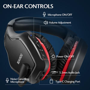 Casque de jeu sans fil BEAVIOO HW01 5.8G - Casque supra-auriculaire à latence nulle avec micro (moule privé) - Product Image 2