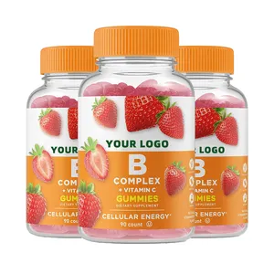 Private Label Vegan Supplementen Volwassen Kids Vc Vitamine B Complex Vitamine B6 100Mg Gummy Chewable Vit B6 Gummies Snoep vitamine B6