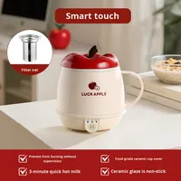 Cangkir Pemanas Listrik Mini Portabel untuk Kantor dan Perjalanan, Termos Kesehatan dengan Fitur Pencegah Panas Kering dan Penanda Dinding Dalam