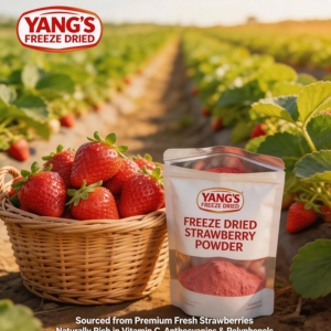 Gefreeze-droogd aardbeipoeder 100% puur, zonder toevoegingen, voedingskwaliteit, hoge anthocyanen, wateroplosbaar, bulkverpakking voor gezonde voeding en dranken - Product Image 2