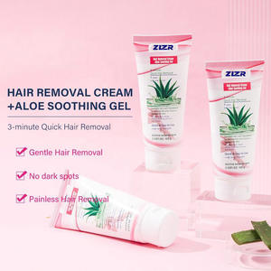 5 Mins Painless Depilatory Natural Organic Aloe Vera Hair Remover Body Hair <b>Removal</b> <b>Cream</b> for Women and Men - Product Image 3