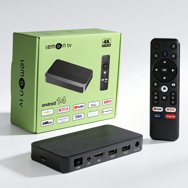2026 Lemon TV L2 Android 14 TV Box Allwinner H618 IATV OS 4K 2.4G 5G Wifi 2GB16GB BT5.4 Global Media Player Set Top Receiver OEM