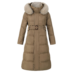 เสื้อโค้ทกันหนาวสำหรับผู้หญิง  แบบมีฮู้ด  บุขน  สำหรับใส่ในฤดูหนาว  แบบอุ่น  แฟชั่น  สำหรับใส่ไปทำงาน  หรือใส่เที่ยว  แบบมีซับใน - Product Image 2