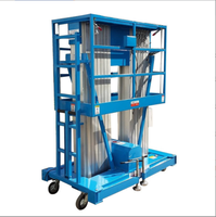 Échelle télescopique multifonctionnelle haut de gamme 5m 8m 16m, élévateur personnel double mât en alliage d'aluminium, élévateur électrique pour personne 10m