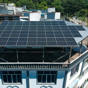 Modules photovoltaïques solaires 720W HJT double vitrage, panneaux solaires mono cristaux, provenance Chine - Product Image 1
