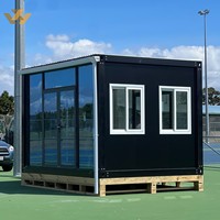 Murs-rideaux en verre détachables personnalisables pour diverses utilisations - bureaux commerciaux, salons, salles de bain, hôtels, écoles - conteneur moderne