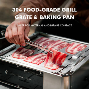 <span class=keywords><strong>Barbecue</strong></span> de style coréen: Teppanyaki de table sans fumée pour usage domestique, camping en plein air et gril à charbon multifonctionnel - Product Image 2