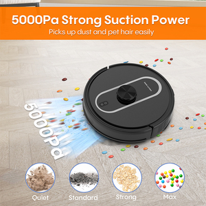 Aspiradora Robótica Bagotte con Autovaciado en Húmedo y Seco, 4000Pa de Succión, Control por Aplicación, para Uso Doméstico - Product Image 2