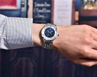 Montre pour homme PAGANI DESIGN New PD1795, chronographe à phases lunaires, 40 mm, verre saphir, étanche 10 bars, bracelet en cuir, quartz, montre-bracelet pour affaires