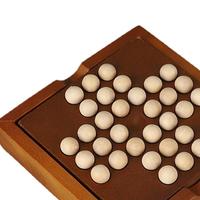 Casse-tête en bois pour adultes, jeu de société familial éducatif à un joueur, solitaire portable, nouveaux jouets en bois PC