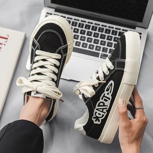Nouvelles baskets décontractées à lacets en caoutchouc, design personnalisé, marque, avec un design à tige basse, chaussures de skate pour hommes - Product Image 4
