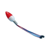 Lumière de marquee rouge chili pleine couleur 35mm*80mm, source de lumière ponctuelle à contrôle externe, lumière de marquee couleur fantôme pour parcs d'attractions