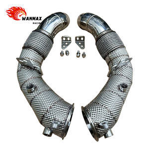 Chuyên nghiệp hiệu suất cao hệ thống ống xả cho BMW F10 M5 F12 F13 M6 304 thép không gỉ downpipe với nhiệt Cổ Phiếu cách nhiệt - Product Image 6