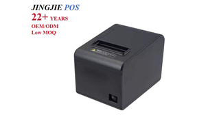 เครื่องพิมพ์ใบเสร็จความร้อน POS ความเร็วสูง 80 มม. 203dpi ขายดี พร้อมพอร์ต USB/LAN/COM สำหรับร้านอาหาร <span class=keywords><strong>คาเฟ่</strong></span> และเคาน์เตอร์แคชเชียร์ - Product Image 2