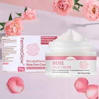 Hydratant Visage à la Rose Fermenté aux Champignons, Niacinamide, Arbutine, Correcteur de Taches Brunes et de Mélasma, Éclaircissant, Anti-oxydant
