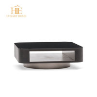Ensemble de table basse en marbre moderne et luxueux italien pour le salon, meubles de haute qualité, taille et couleur personnalisables, LUXART HOME