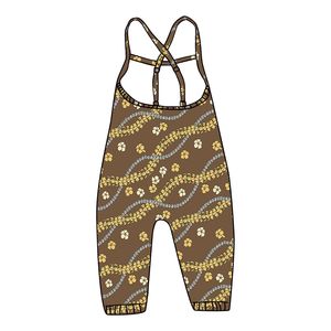Romper de Algodón para Bebés Niñas, Modelo Leo X Negro, Personalización de Fábrica OEM/ODM, Estampado Hawaiano, Verano - Product Image 6
