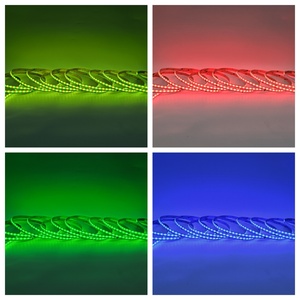 Three Line Iridescence 24V 8mm PCB 10W/M 360LED/M Digital <b>RGB</b> LED COB Strip Light Copper Core Dimmable Lighting - Product Image 4