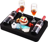 Plateau flottant en mousse XPE pour boissons, porte-verre à vin pour fête au bord de la piscine, accessoire pour spa et jacuzzi, couleur personnalisée