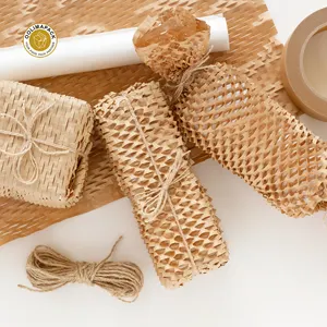 OOLIMAPACK Eco Friendly Honey Comb Paper Rolls Packaging For Party Gift Paper Packaging