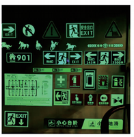 Rouleau de vinyle PVC auto-adhésif imprimable haute luminosité, phosphorescent dans le noir, pour impression jet d'encre UV, pour signalisation de sécurité et de sortie d'urgence