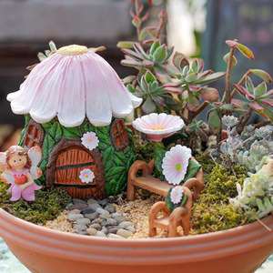 Miniatures en résine, accessoires de jardin féerique, bricolage, maison de poupée, Kit d'ornements pour la décoration de la maison de poupée - Product Image 5