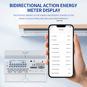 มิเตอร์วัดพลังงานไฟฟ้าเฟสเดียวแบบสามวงจร TOMZN WIFI รุ่น DTS238-7L3W 10(80)A 85-300V 50/60Hz kWh วัตต์ชั่วโมง หน้าจอ LCD RS485 Modbus-RTU Class1 - Product Image 3