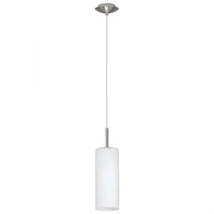 Lampadario 1-LIGHT TROY 3 in nichel satinato H. 110CM - 1X40W E27 - Product Image 1