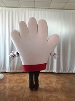 Costume de mascotte de grande taille blanc/Costumes de mascotte de vacances