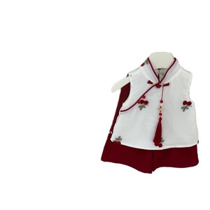 Tongxingyuan Girls Summer Chinese Style Top And Pants Set Thin Party Wear Traditional Clothing - Product Image 5