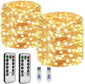 Phòng Trang Trí Kỳ Nghỉ Ánh Sáng Chiếu Sáng Mini Dây Đồng Led Giáng Sinh Cổ Tích Lấp Lánh Trang Trí Tiên Chuỗi Lights Usb