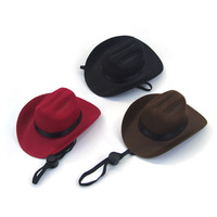 Ensemble chapeau de cowboy occidental et bandana de haute qualité Zoyi pour chats et chiens, accessoires de costume pour animaux de compagnie, bandana décoratif pour animaux de compagnie