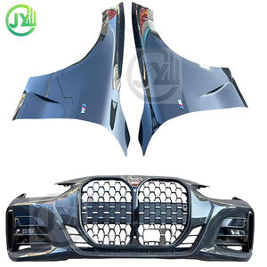 Pour pour 4 séries G22 G23 renfort de Rail de pare-chocs noir de carbone boulonné assurance automobile aile moteur capot garde-boue <span class=keywords><strong>radiateur</strong></span> - Product Image 2