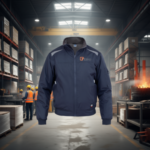 Chaqueta Bomber Ttake Azul Marino XL Corte Regular Ropa de Trabajo Ropa de Seguridad - Product Image 3