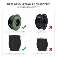 Batang Plastik Creat3D PETG 2.0 Filamen Printer 3D FDM Cepat Mudah Dicetak Filamen 3D Kecepatan Tinggi 1.75mm 1kg/gulungan