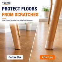 Protections de pieds de chaise personnalisées pour sols en bois dur, rondes