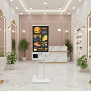 Kiosque <span class=keywords><strong>de</strong></span> <span class=keywords><strong>paiement</strong></span> à écran tactile WUXIN <span class=keywords><strong>de</strong></span> 27 pouces, kiosque en libre-service, kiosque sur pied dans un restaurant avec imprimante LED, lecteur <span class=keywords><strong>de</strong></span> code-barres - Product Image 1