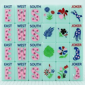 Ensemble de Mahjong américain moderne monocouche prêt à être expédié en 7 jours |   Tuiles de Mahjong Assorties 160 Pièces les Plus Vendues – Stock en Gros Disponible - Product Image 5