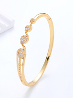 Bracelet jonc doré ondulé de qualité supérieure – Accessoire féminin intemporel, bracelet élégant pour femme, idéal pour le quotidien et les rendez-vous