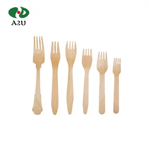 Cheap Disposable Kitchen Utensils Set Wooden Forks Knives Spoons Biodegradable Cutlery Set