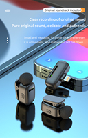 Microphone sans fil double K20 avec 2 micros, rechargeable, pour interview, enregistrement, portable, professionnel