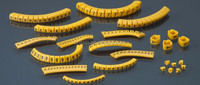 EC-1 EC-0 marqueurs de câble EC-3 EC-2 PVC manchon de câble résistant à la chaleur pour spirale emballage virole EC-J marqueur de câble