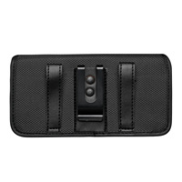 Bolsa de teléfono móvil de nailon universal de alta calidad con clip para cinturón para uso vertical y horizontal de múltiples marcas
