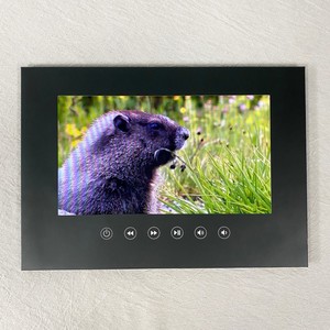 Hot bán A4 không có bìa trống video thiệp chúc mừng cuốn sách <span class=keywords><strong>LCD</strong></span> tùy chỉnh màu đen video Brochure 10 inch IPS hiển thị - Product Image 1