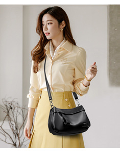 Bolsos de Mano de Lujo para Mujer al por Mayor, Bolsos de Cuero PU Suave, Bolsos de Hombro y Bandolera para Mujer - Product Image 2