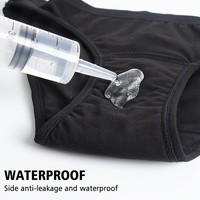 Bikini de Algodón con Estampado de Leopardo, Reutilizable, a Prueba de Fugas, de 4 Capas, de Secado Rápido, Transpirable, Antibacterial, Ecológico, Sin Costuras, de Nailon