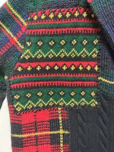 Cardigan décontracté pour femme en tricot respirant de style Fair Isle à motifs de flocons de neige, en laine/cachemire - Product Image 4