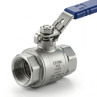 Válvulas de Bola Manuales de Acero Inoxidable 304 de 2 Piezas DN25 OEM Carp Journey Q11F-64P para Tuberías de Agua, Aceite y Gas