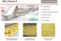 Aardappelkoekje Pommes Frites Maken Verwerkingsmachine Complex Legt Chips Productielijn